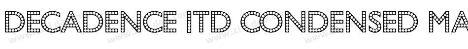 decadence itd condensed marquee字体转换